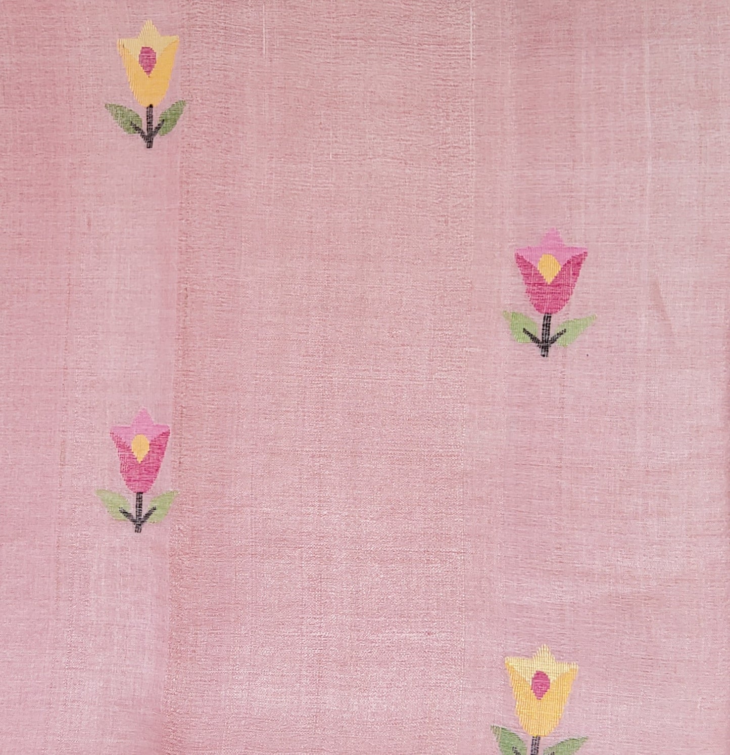 Jamdani Tusser Silk Saree