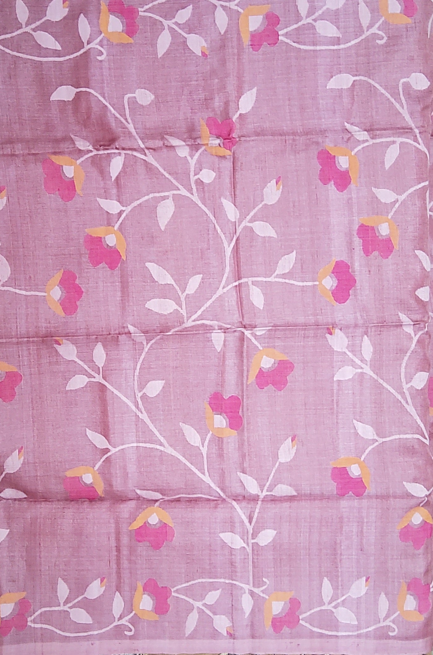 Jamdani Tusser Silk Saree