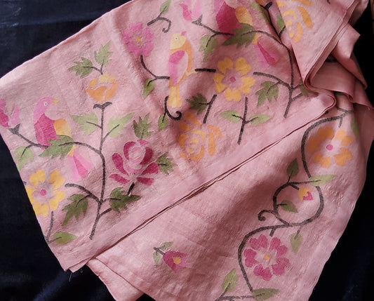 Jamdani Tusser Silk Saree